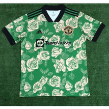 Manchester United 2022-23 Training Green Soccer Men Jersey