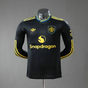 Manchester United 25-26 Third Away Player Version Slim Fit(Run Smaller) Version Long-sleeved Jersey Jersey S-XXL