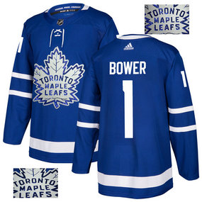 Maple Leafs 1 Johnny Bower Blue Glittery Edition Adidas Jersey Maple Leafs 1 Johnny Bower Blue Glittery Edition Adidas Jersey