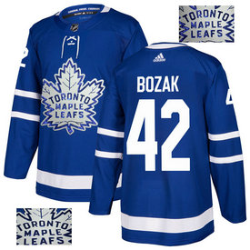 Maple Leafs 42 Tyler Bozak Blue Glittery Edition Adidas Jersey Maple Leafs 42 Tyler Bozak Blue Glittery Edition Adidas Jersey