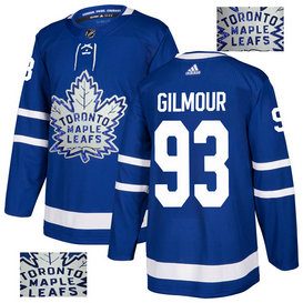 Maple Leafs 93 Doug Gilmour Blue Glittery Edition Adidas Jersey