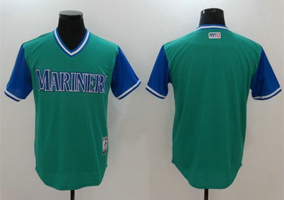 Mariners Majestic Aqua 2017 Players Weekend Team Nickname Jersey