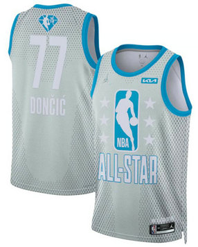 Mavericks 77 Luka Doncic Gray 2022 NBA All-Star Jordan Brand Swingman Jersey