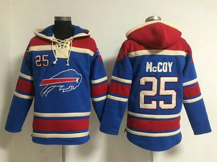 Men's Buffalo Bills #25 LeSean McCoy Royal Blue Team Color 2015 NFL Hoodie