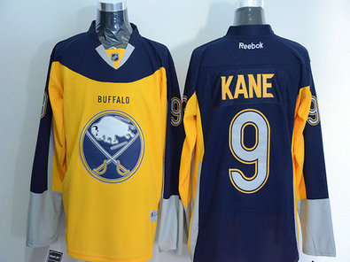 Men's Buffalo Sabres #9 Evander Kane Reebok Gold Alternate Premier Jersey Men's Buffalo Sabres #9 Evander Kane Reebok Gold Alternate Premier Jersey