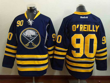 Men's Buffalo Sabres #90 Ryan O'Reilly Reebok Navy Blue Home Premier Jersey