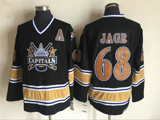 Men's Capitals 68 Jaromir Jagr Black CCM NHL Jersey Men's Capitals 68 Jaromir Jagr Black CCM NHL Jersey