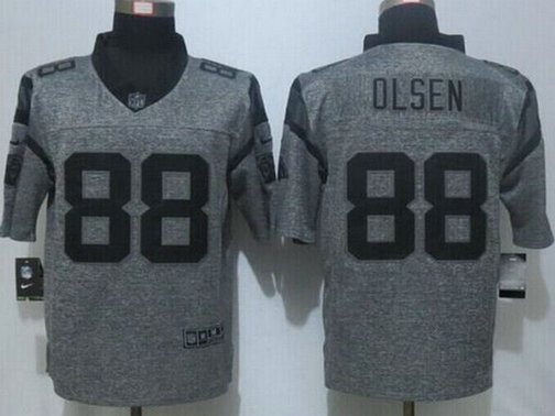 Men's Carolina Panthers #88 Greg Olsen Nike Gray Gridiron 2015 NFL Gray Limited Jersey Men's Carolina Panthers #88 Greg Olsen Nike Gray Gridiron 2015 NFL Gray Limited Jersey