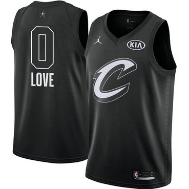Men's Cavaliers #0 Kevin Love Black NBA Jordan Swingman 2018 All-Star Game Jersey Men's Cavaliers #0 Kevin Love Black NBA Jordan Swingman 2018 All-Star Game Jersey