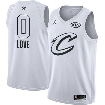 Men's Cavaliers #0 Kevin Love White NBA Jordan Swingman 2018 All-Star Game Jersey Men's Cavaliers #0 Kevin Love White NBA Jordan Swingman 2018 All-Star Game Jersey