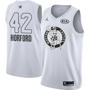 Men's Celtics #42 Al Horford White NBA Jordan Swingman 2018 All-Star Game Jersey