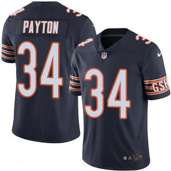 Men's Chicago Bears #34 Walter Payton Navy Blue 2016 Color Rush Stitched Jersey Men's Chicago Bears #34 Walter Payton Navy Blue 2016 Color Rush Stitched Jersey