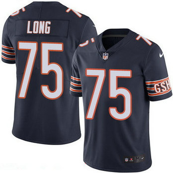 Men's Chicago Bears #75 Kyle Long Navy Blue 2016 Color Rush Stitched NFL Jersey Men's Chicago Bears #75 Kyle Long Navy Blue 2016 Color Rush Stitched NFL Jersey