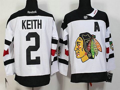 Men's Chicago Blackhawks #2 Duncan Keith Reebok White 2016 Stadium Series Premier Jersey Men's Chicago Blackhawks #2 Duncan Keith Reebok White 2016 Stadium Series Premier Jersey