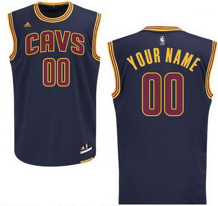 Men's Cleveland Cavaliers Navy Blue Custom adidas Swingman Alternate Basketball Jersey