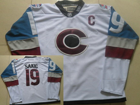 Men's Colorado Avalanche #19 Joe Sakic White 2016 Stadium Series Hockey Jersey Men's Colorado Avalanche #19 Joe Sakic White 2016 Stadium Series Hockey Jersey