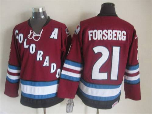 Men's Colorado Avalanche #21 Peter Forsberg 2001-02 Red CCM Vintage Throwback Jersey Men's Colorado Avalanche #21 Peter Forsberg 2001-02 Red CCM Vintage Throwback Jersey