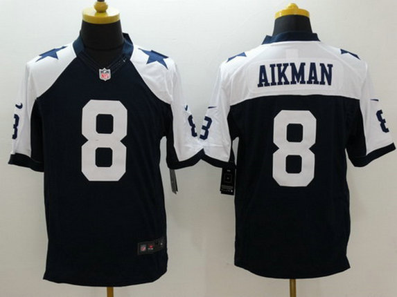 Men's Dallas Cowboys #8 Troy Aikman White Thanksgiving Retired Player NFL Nike Limited Jersey Men's Dallas Cowboys #8 Troy Aikman White Thanksgiving Retired Player NFL Nike Limited Jersey