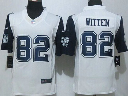 Men's Dallas Cowboys #82 Jason Witten Nike White Color Rush 2015 NFL Limited Jersey