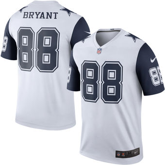 Men's Dallas Cowboys Dez Bryant Nike White Color Rush Legend Jersey
