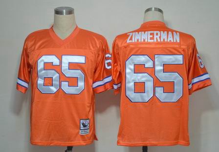 Men's Denver Broncos #65 Gary Zimmerman Orange Throwback Jersey Men's Denver Broncos #65 Gary Zimmerman Orange Throwback Jersey