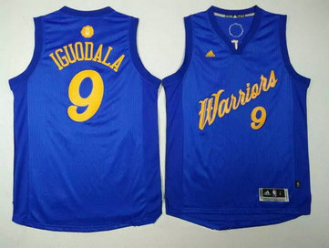 Men's Golden State Warriors #9 Andre Iguodala Blue Stitched NBA Adidas Revolution 30 Swingman Jersey