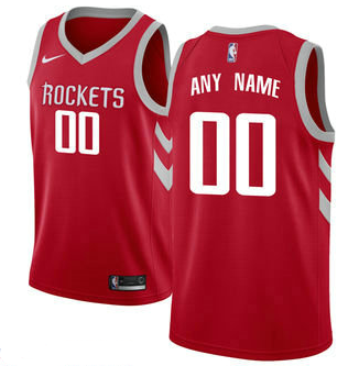 Men's Houston Rockets Nike Red Swingman Custom Icon Edition Jersey