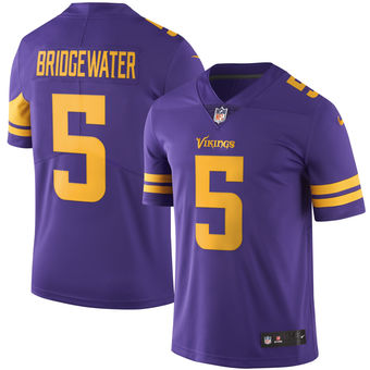 Men's Minnesota Vikings Teddy Bridgewater Nike Purple Color Rush Limited Jersey Men's Minnesota Vikings Teddy Bridgewater Nike Purple Color Rush Limited Jersey