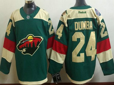 Men's Minnesota Wild #24 Matt Dumba Reebok Green 2016 Stadium Series Team Premier Jersey