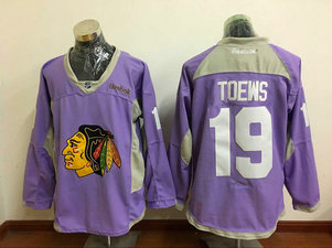 Men's NHL Blackhawks 19 Jonathan Toews Purple Hockey Fights Cancer Reebok Jersey Men's NHL Blackhawks 19 Jonathan Toews Purple Hockey Fights Cancer Reebok Jersey