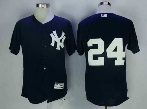 Men's New York Yankees #24 Gary Sanchez Navy Blue MLB Majestic Flex Base Stitched Jersey