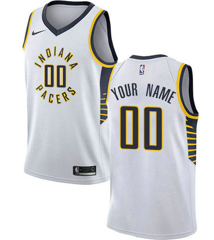 Men's Nike Indiana Pacers Customized Authentic White NBA Association Edition Jersey