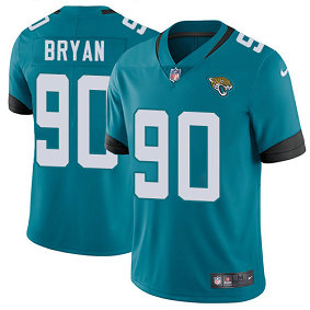 Men's Nike Jacksonville Jaguars #90 Taven Bryan Teal Green Team Color Stitched NFL Vapor Untouchable Limited Jersey Men's Nike Jacksonville Jaguars #90 Taven Bryan Teal Green Team Color Stitched NFL Vapor Untouchable Limited Jersey