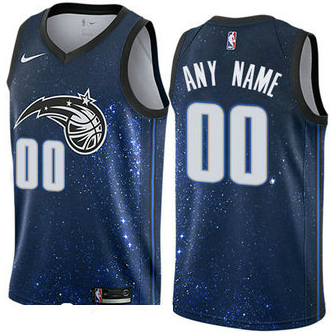 Men's Nike Orlando Magic Customized Authentic Blue NBA City Edition Jersey