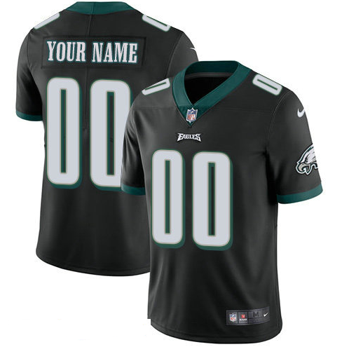 Men's Nike Philadelphia Eagles Customized Alternate Vapor Untouchable Custom Limited NFL Jersey black