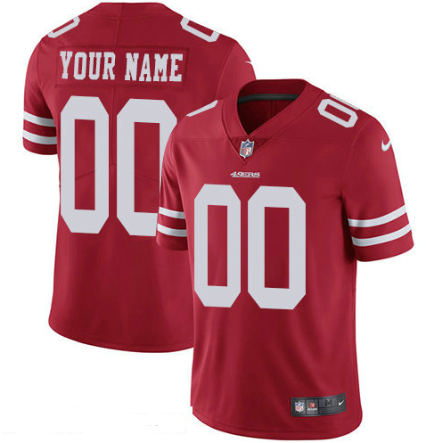 Men's Nike San Francisco 49ers Customized Vapor Untouchable Custom Limited NFL Jersey Red Men's Nike San Francisco 49ers Customized Vapor Untouchable Custom Limited NFL Jersey Red