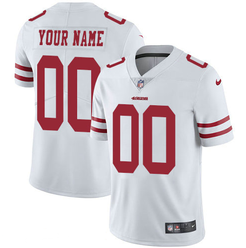 Men's Nike San Francisco 49ers Customized Vapor Untouchable Custom Limited NFL Jersey White Men's Nike San Francisco 49ers Customized Vapor Untouchable Custom Limited NFL Jersey White