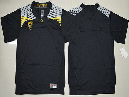 Men's Oregon Duck Blank Black College Football Nike Limited Jersey