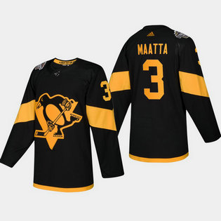 Men's Penguins #3 Olli Maatta Coors Light 2019 Stadium Series Black Authentic Jersey Men's Penguins #3 Olli Maatta Coors Light 2019 Stadium Series Black Authentic Jersey