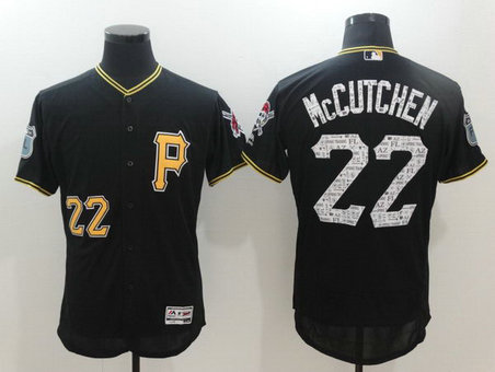 Men's Pirates 22 Andrew McCutchen Black 2017 Spring Training Flexbase Jersey