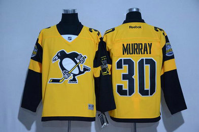 Men's Pittsburgh Penguins #30 Matt Murray Black 2017 Stadium Series Stitched NHL Jersey