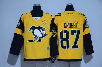 Men's Pittsburgh Penguins #87 Sidney Crosby Black 2017 Stadium Series Stitched NHL Jersey