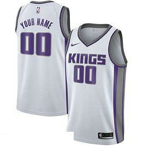 Men's Sacramento Kings Nike White Swingman Custom Icon Edition Jersey