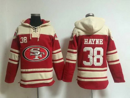 Men's San Francisco 49ers #38 Jarryd Hayne Red Retired Player 2014 NFL Hoodie