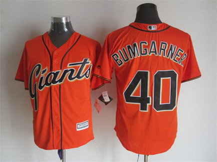 Men's San Francisco Giants #40 Madison Bumgarner Alternate Orange 2015 MLB Cool Base Jersey Men's San Francisco Giants #40 Madison Bumgarner Alternate Orange 2015 MLB Cool Base Jersey