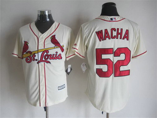 Men's St. Louis Cardinals #52 Michael Wacha Alternate Cream 2015 MLB Cool Base Jersey Men's St. Louis Cardinals #52 Michael Wacha Alternate Cream 2015 MLB Cool Base Jersey
