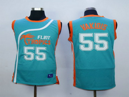 Men's The Movie Flint Tropics #55 Vakidis Teal Green Soul Swingman Basketball Jersey