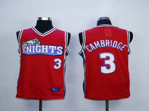 Men's The Movie Like Mike Los Angeles Knights #3 Calvin Cambridge Red Swingman Basketball Jersey