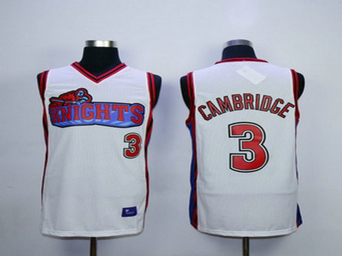 Men's The Movie Like Mike Los Angeles Knights #3 Calvin Cambridge White Swingman Basketball Jersey