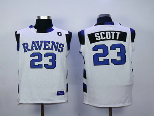 Men's The Movie One Tree Hill #23 Nathan Scott White Swingman Basketball Jersey